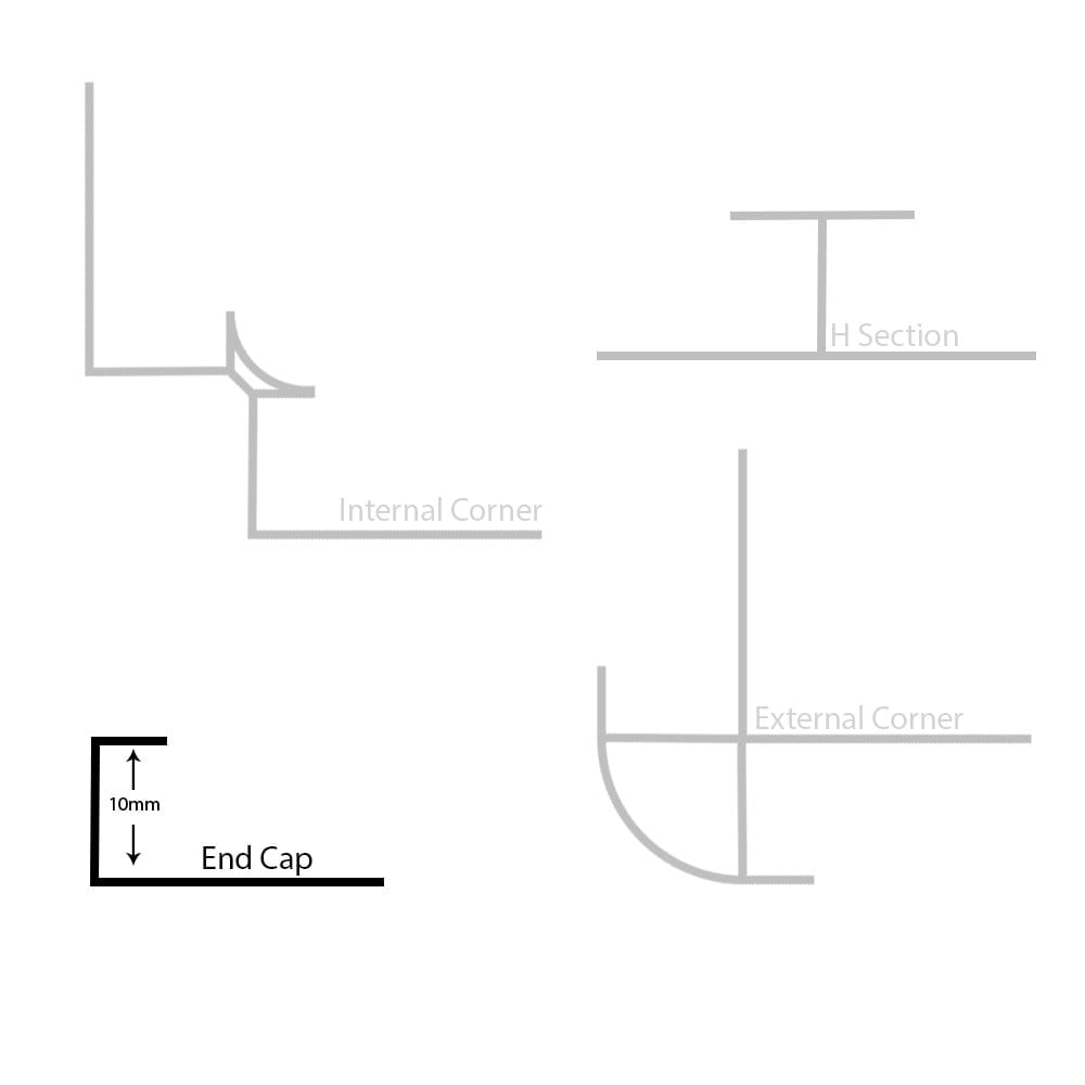 Maxi Panel End Cap - Plastic