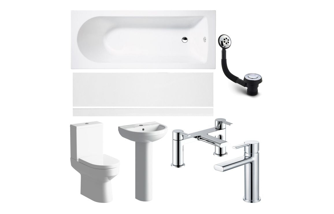 Bathroom Bundle | Laurus Full Suite & Bath w/Chrome Finishes