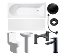 Bathroom Bundle | Laurus Full Suite & Bath w/Black Finishes