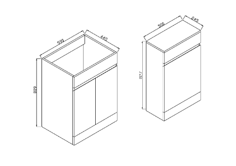 Waterguard Furniture Range - 600 Vanity Unit