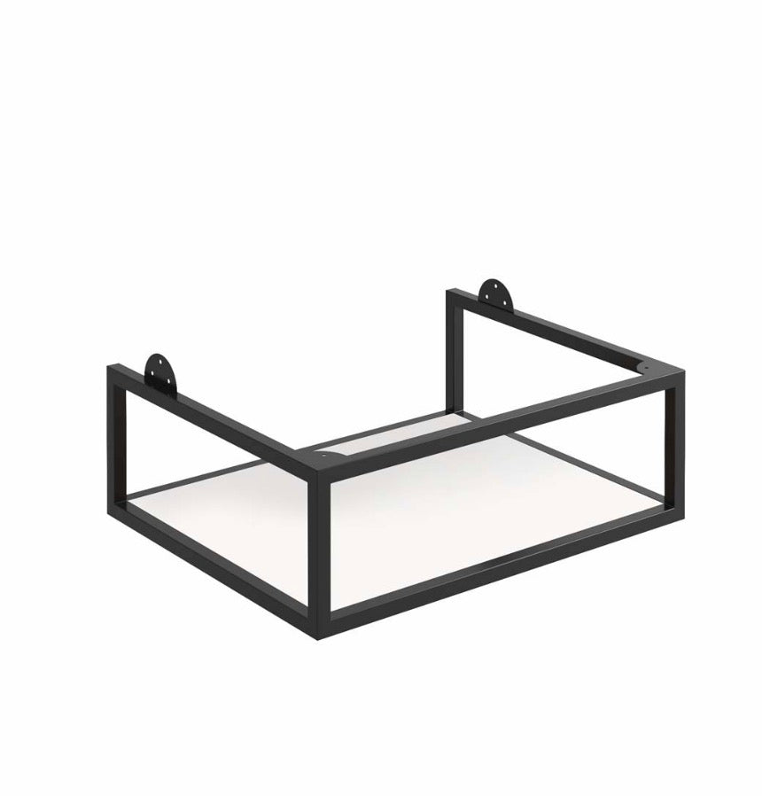 Ambience Furniture Range - Black Frame With Dual Colour Shelf 60x48