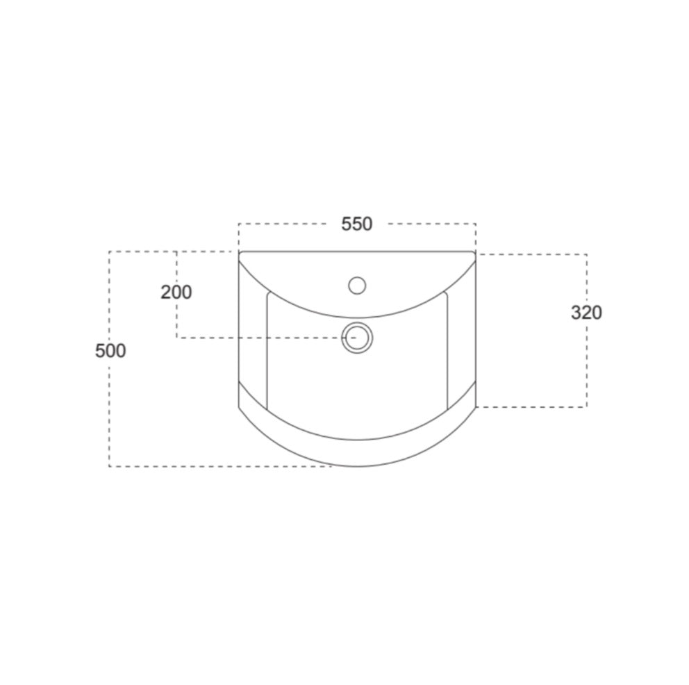 Lanza Furniture Range - 550 Basin