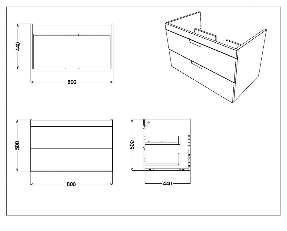Aubrey Furniture Range - 80x44 Cabinet