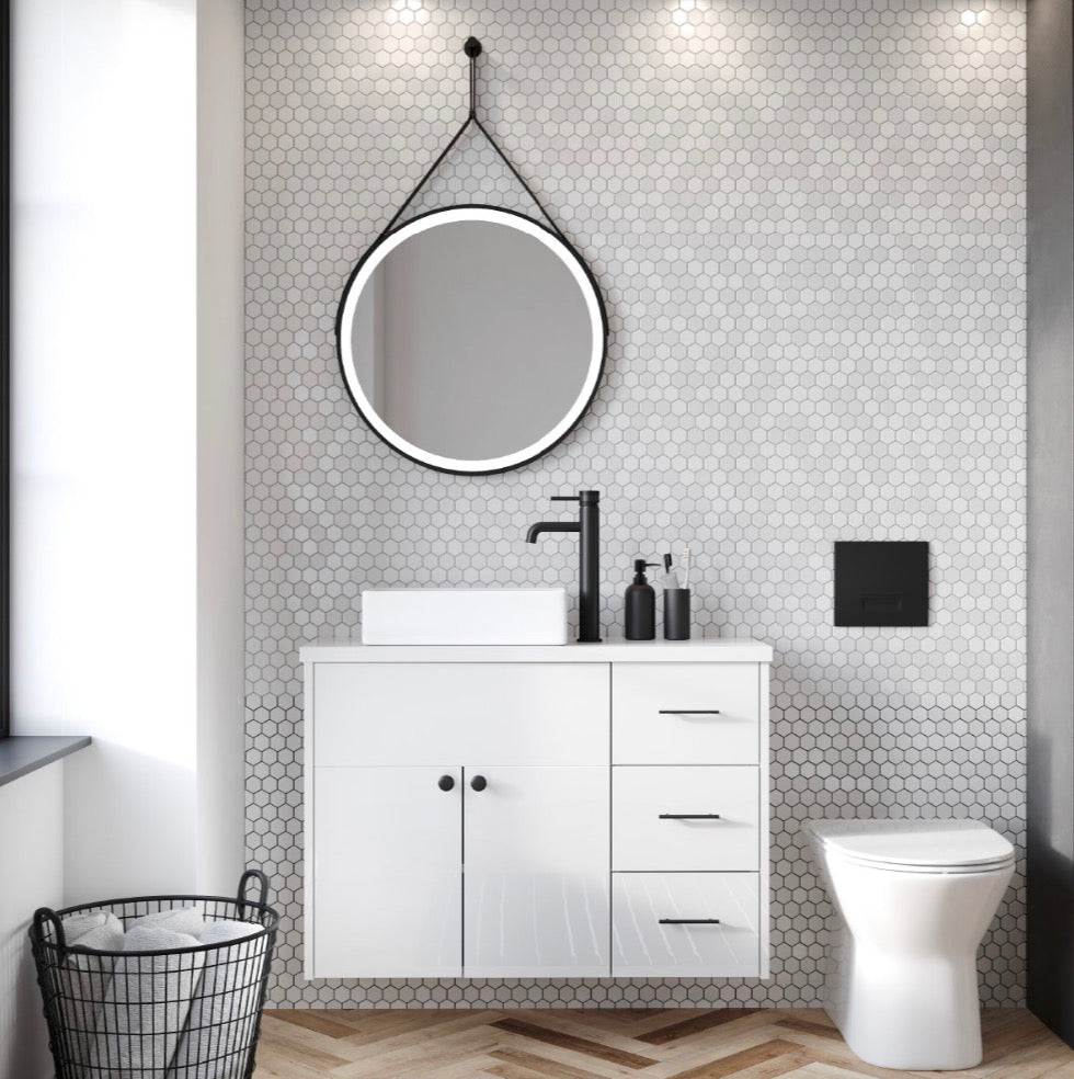 Mirrors - Belini Round LED Hanging Mirror