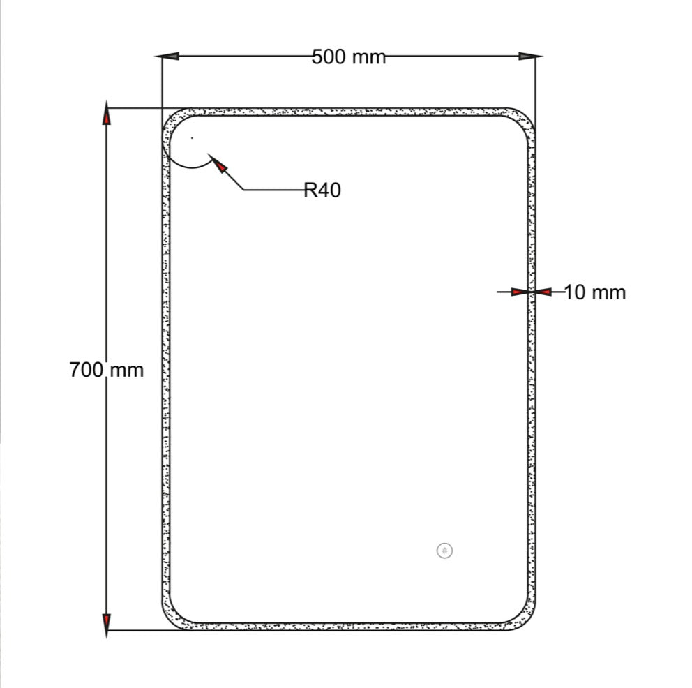 LED Mirror 700 x 500mm