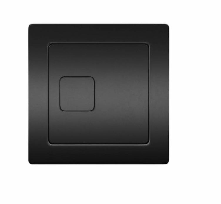 Cistern Buttons - Square Black Dual Flush Button
