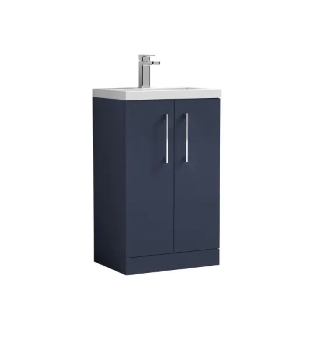 Arno Furniture Range - Compact Floor Standing 2-Door Vanity & Ceramic Basin