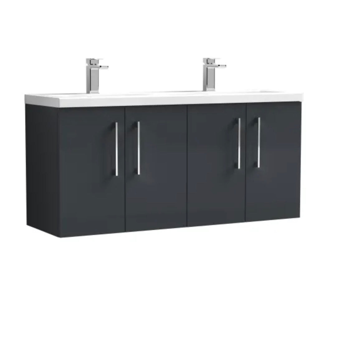 Arno Furniture Range - Wall Hung Twin Unit With Basins 1200mm