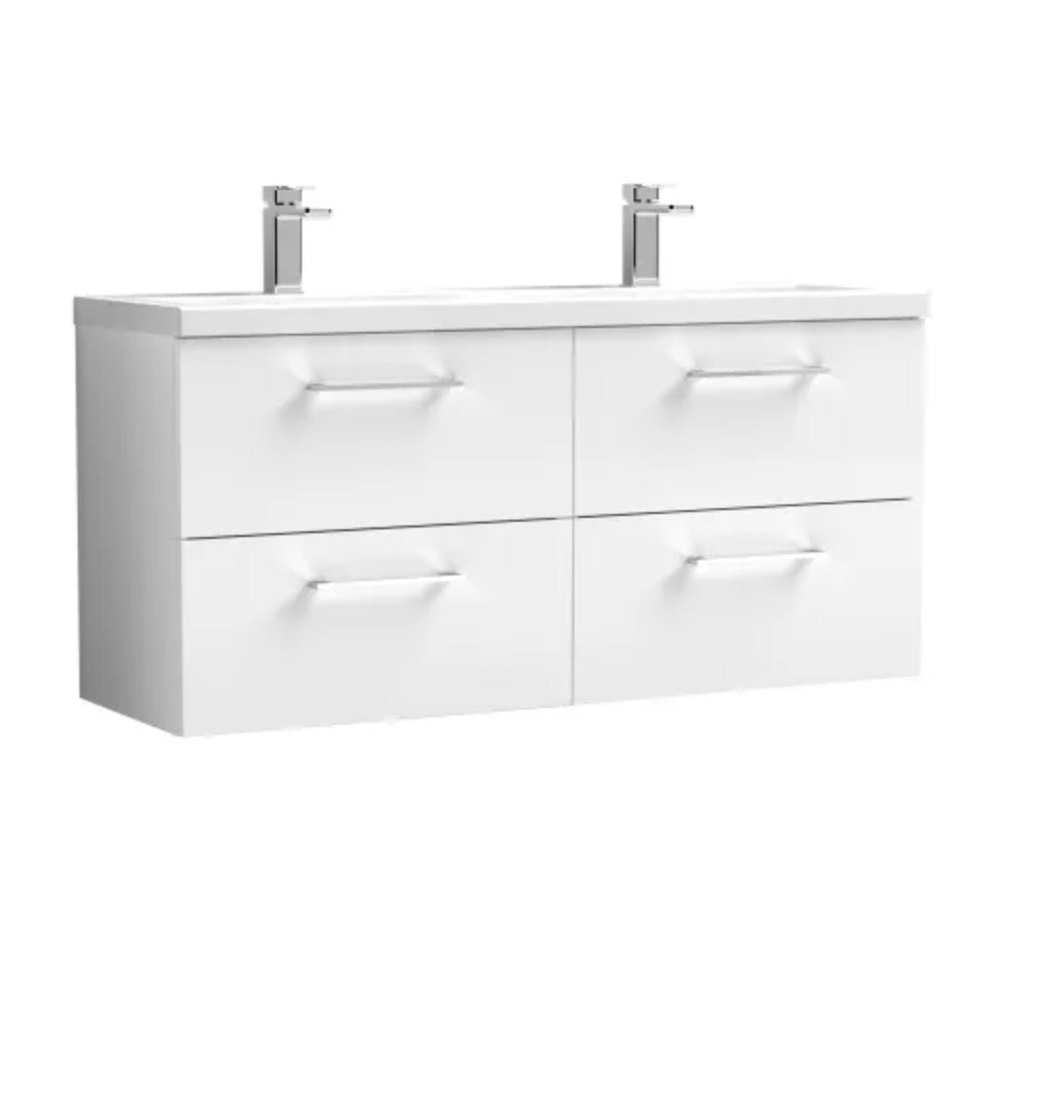 Arno Furniture Range - Wall Hung Twin Unit With Basins 1200mm