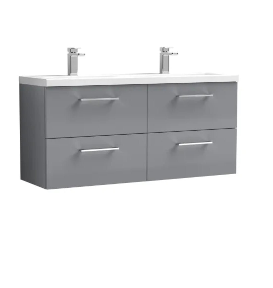 Arno Furniture Range - Wall Hung Twin Unit With Basins 1200mm
