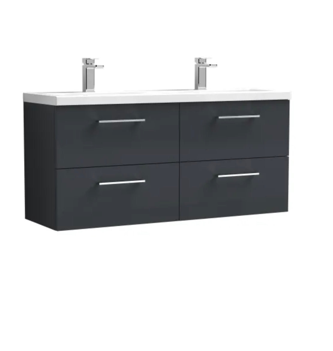 Arno Furniture Range - Wall Hung Twin Unit With Basins 1200mm