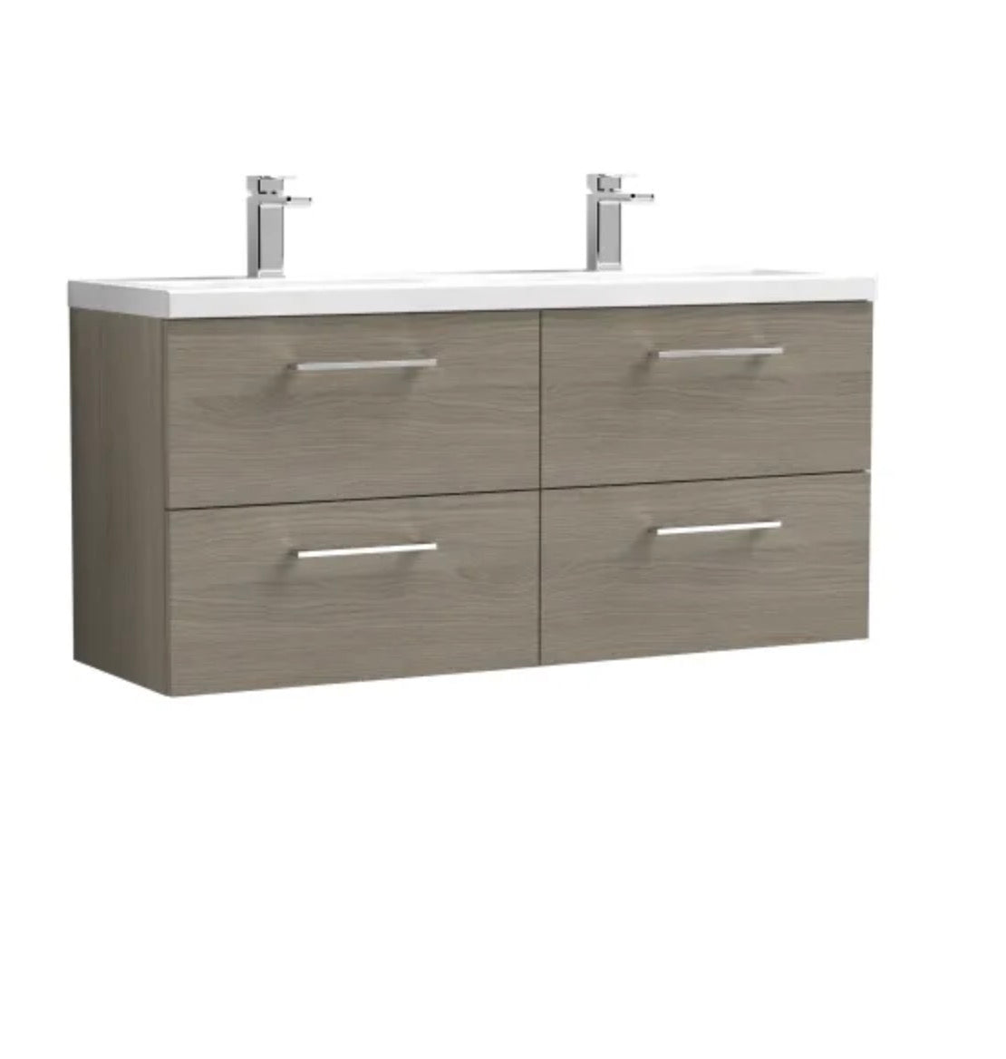 Arno Furniture Range - Wall Hung Twin Unit With Basins 1200mm
