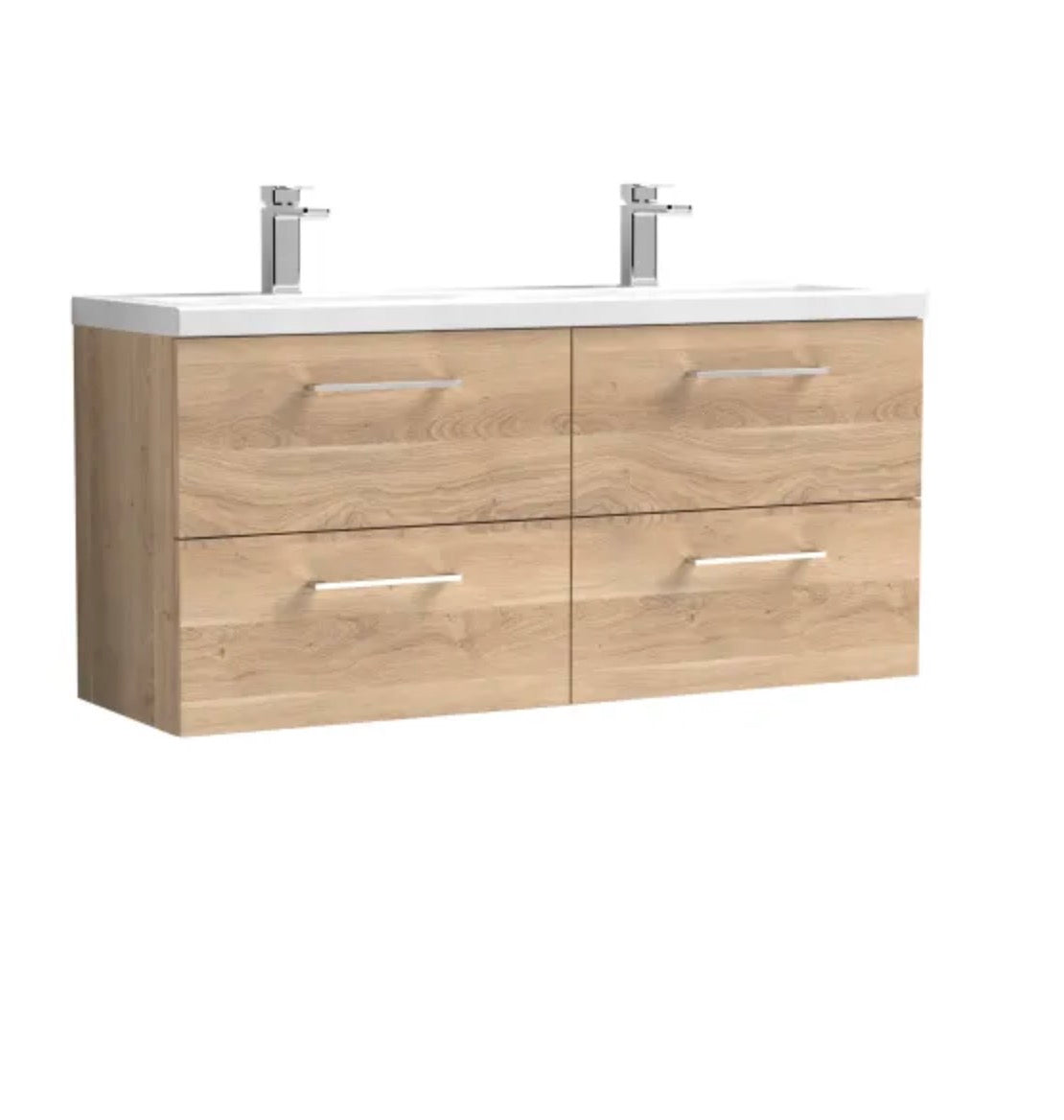 Arno Furniture Range - Wall Hung Twin Unit With Basins 1200mm