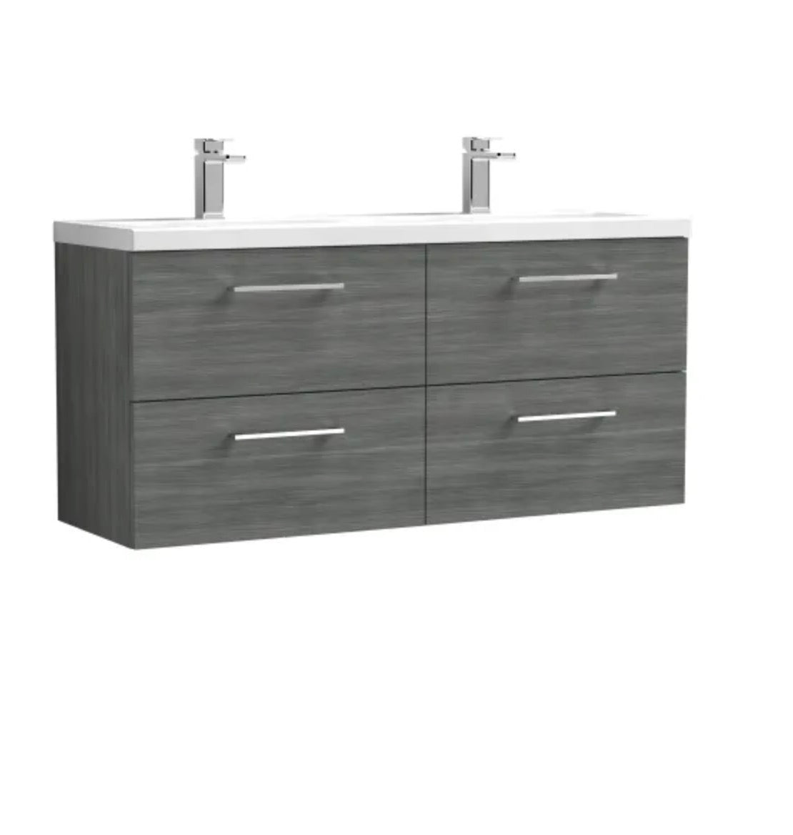 Arno Furniture Range - Wall Hung Twin Unit With Basins 1200mm