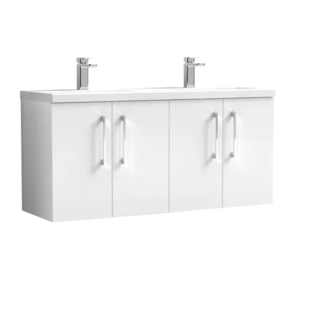 Arno Furniture Range - Wall Hung Twin Unit With Basins 1200mm