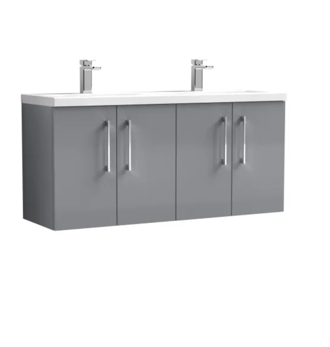Arno Furniture Range - Wall Hung Twin Unit With Basins 1200mm