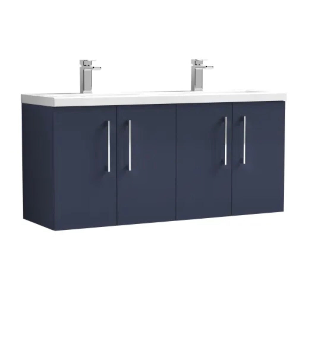 Arno Furniture Range - Wall Hung Twin Unit With Basins 1200mm
