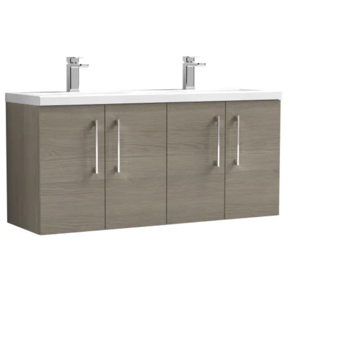 Arno Furniture Range - Wall Hung Twin Unit With Basins 1200mm