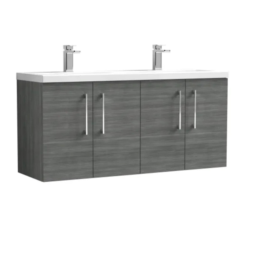 Arno Furniture Range - Wall Hung Twin Unit With Basins 1200mm