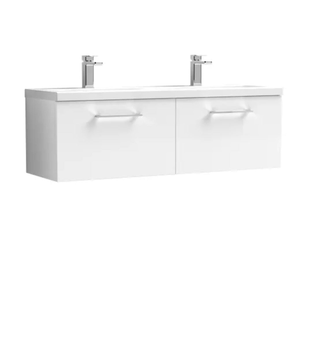 Arno Furniture Range - Wall Hung Twin Unit With Basins 1200mm