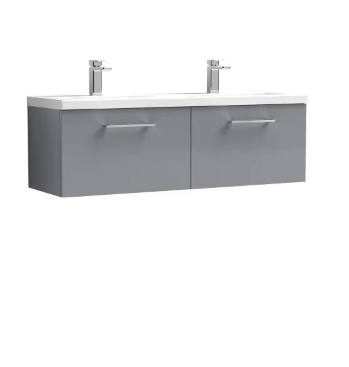 Arno Furniture Range - Wall Hung Twin Unit With Basins 1200mm