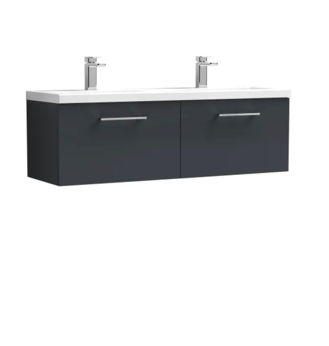 Arno Furniture Range - Wall Hung Twin Unit With Basins 1200mm