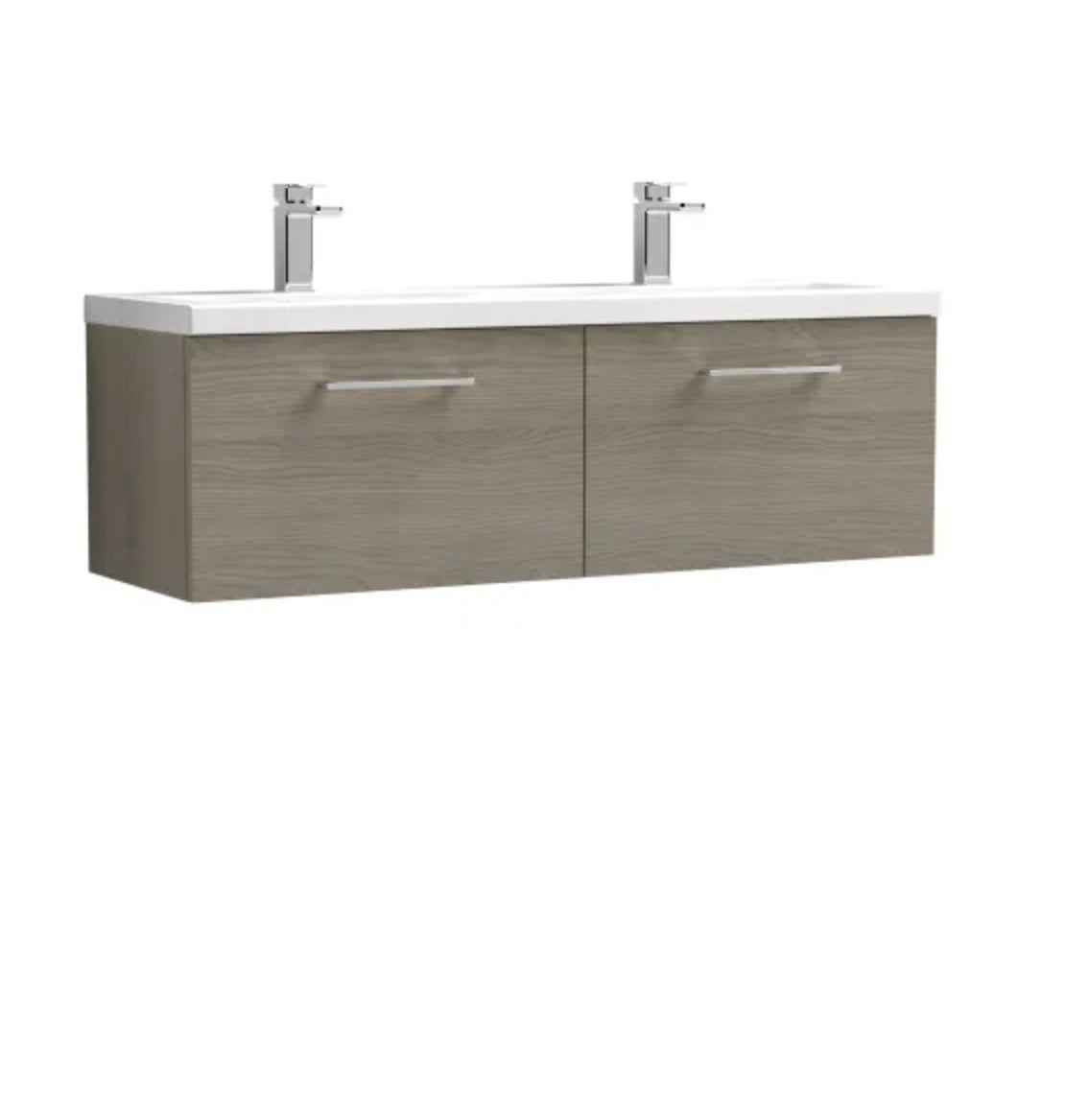 Arno Furniture Range - Wall Hung Twin Unit With Basins 1200mm