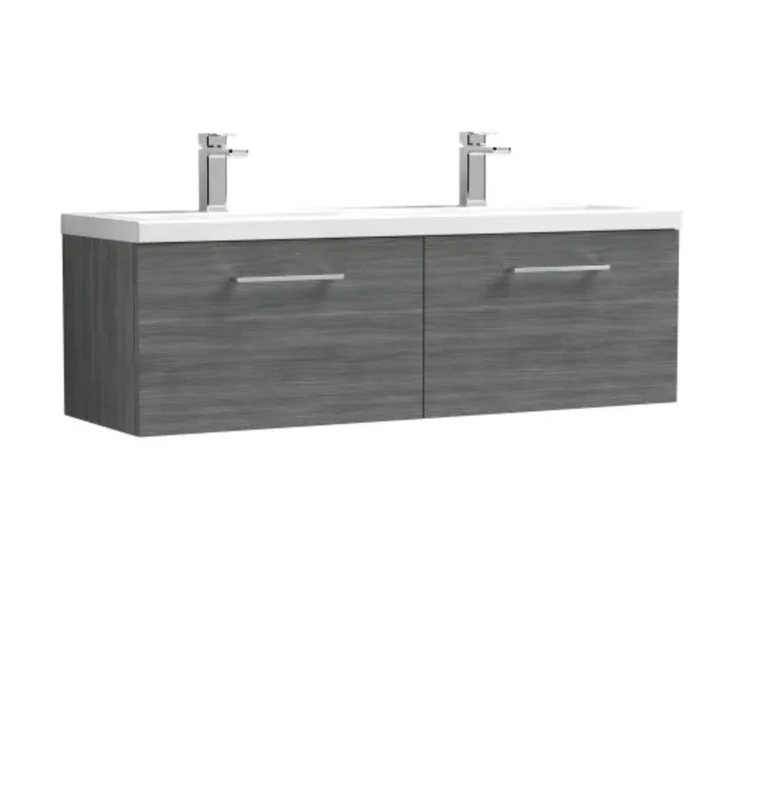 Arno Furniture Range - Wall Hung Twin Unit With Basins 1200mm