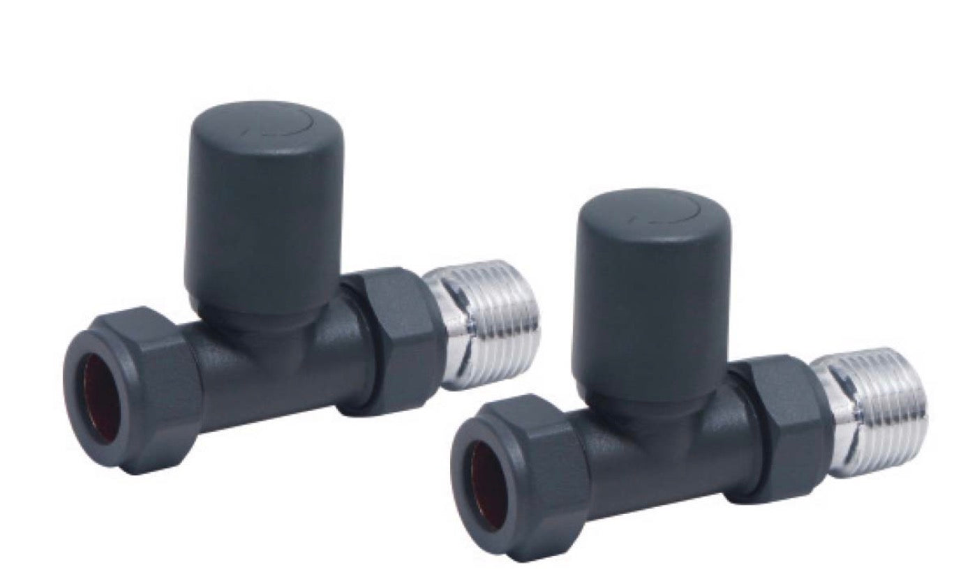Radiator Valves - Towel Rail Valves Straight (Pair)