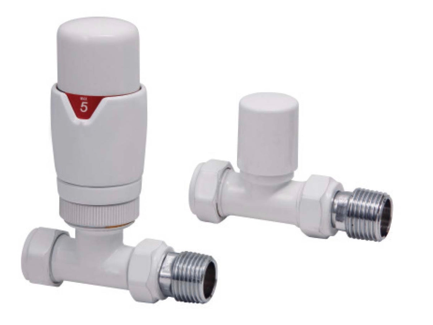 Radiator Valves - Designer Straight Valves (Pair)