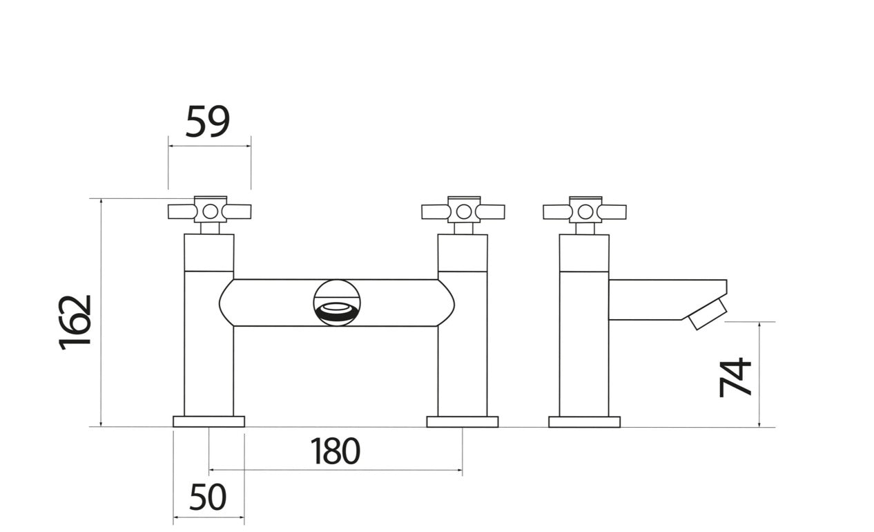 Kross Taps - Bath Filler