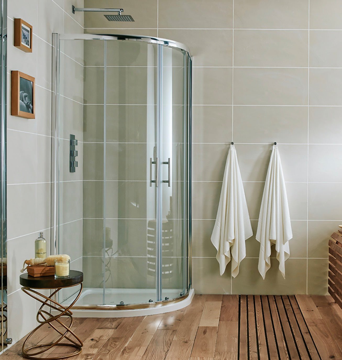 S6 Shower Enclosure - Double Door Quadrant