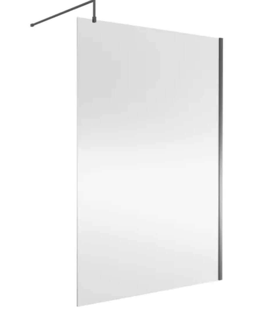 8mm Wetroom Screens - Brushed Pewter