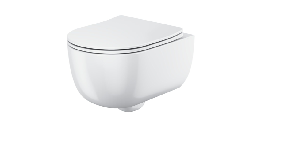 Riviera Round Wall Hung WC & Seat Set