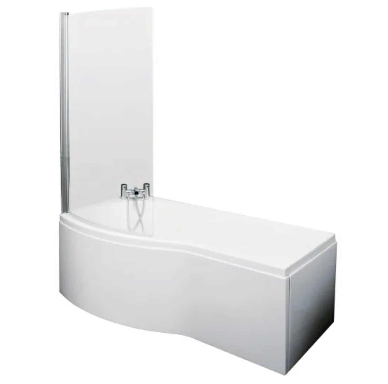 Shower Baths - B-Bath (Bath, Screen & White Acrylic Panel)