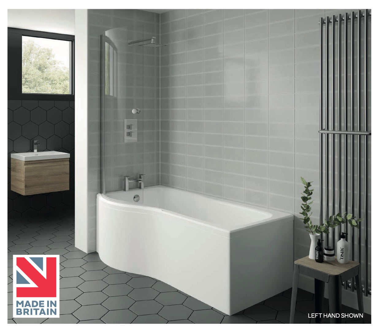 Shower Baths - Oblique Bath Panel / Screen