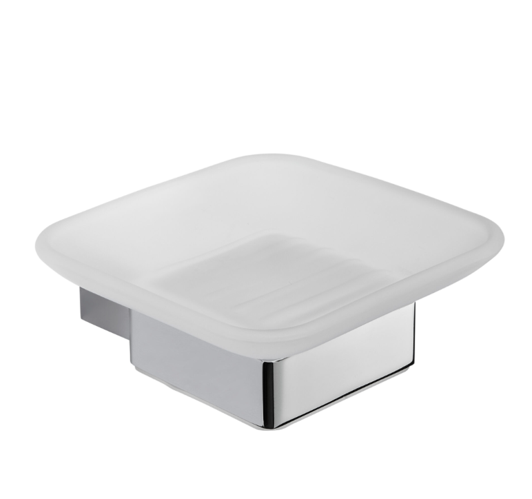 Premium Soap Dish Holder - Chrome