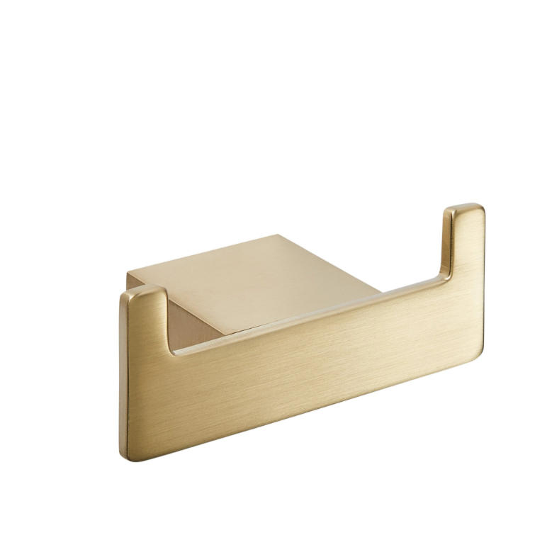 Premium Robe Hook - Brushed Brass