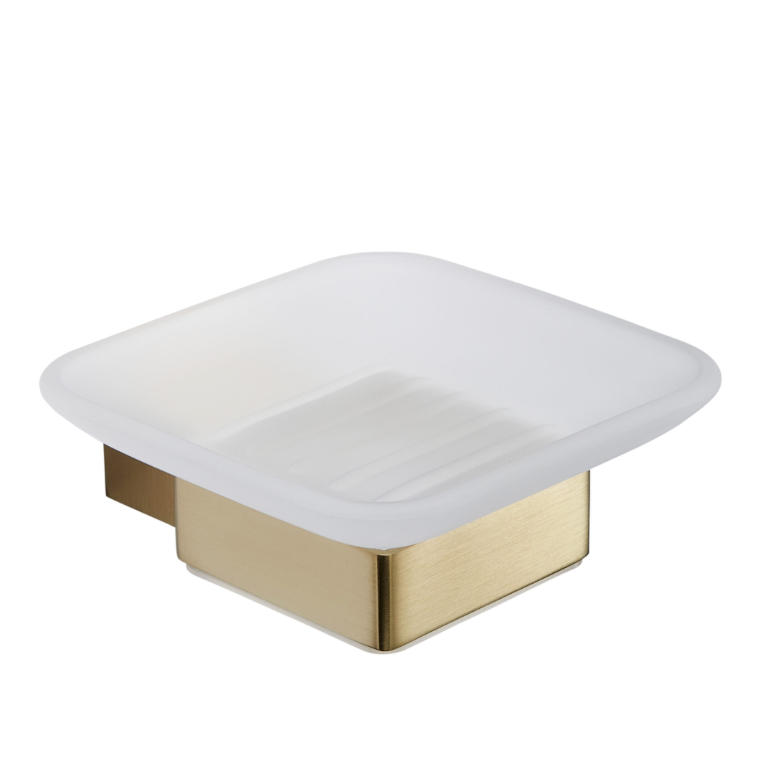 Premium Soap Dish - Brushed Brass