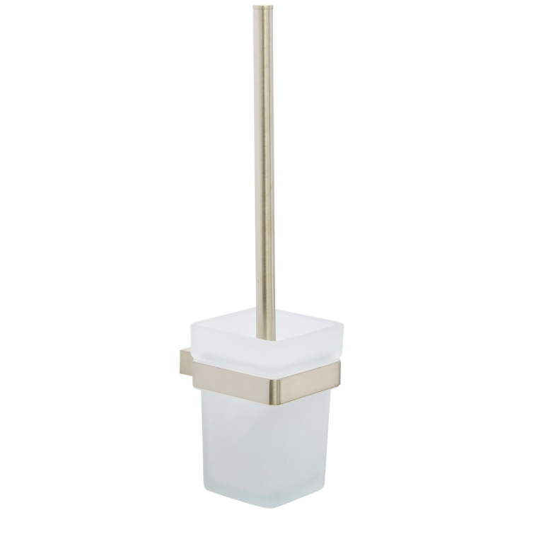 Premium Toilet Brush Set - Brushed Nickel