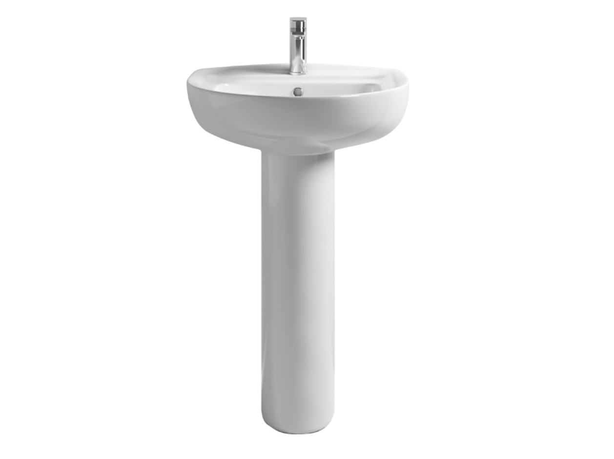 Choice Ramsay 550mm 1TH Basin & Pedestal