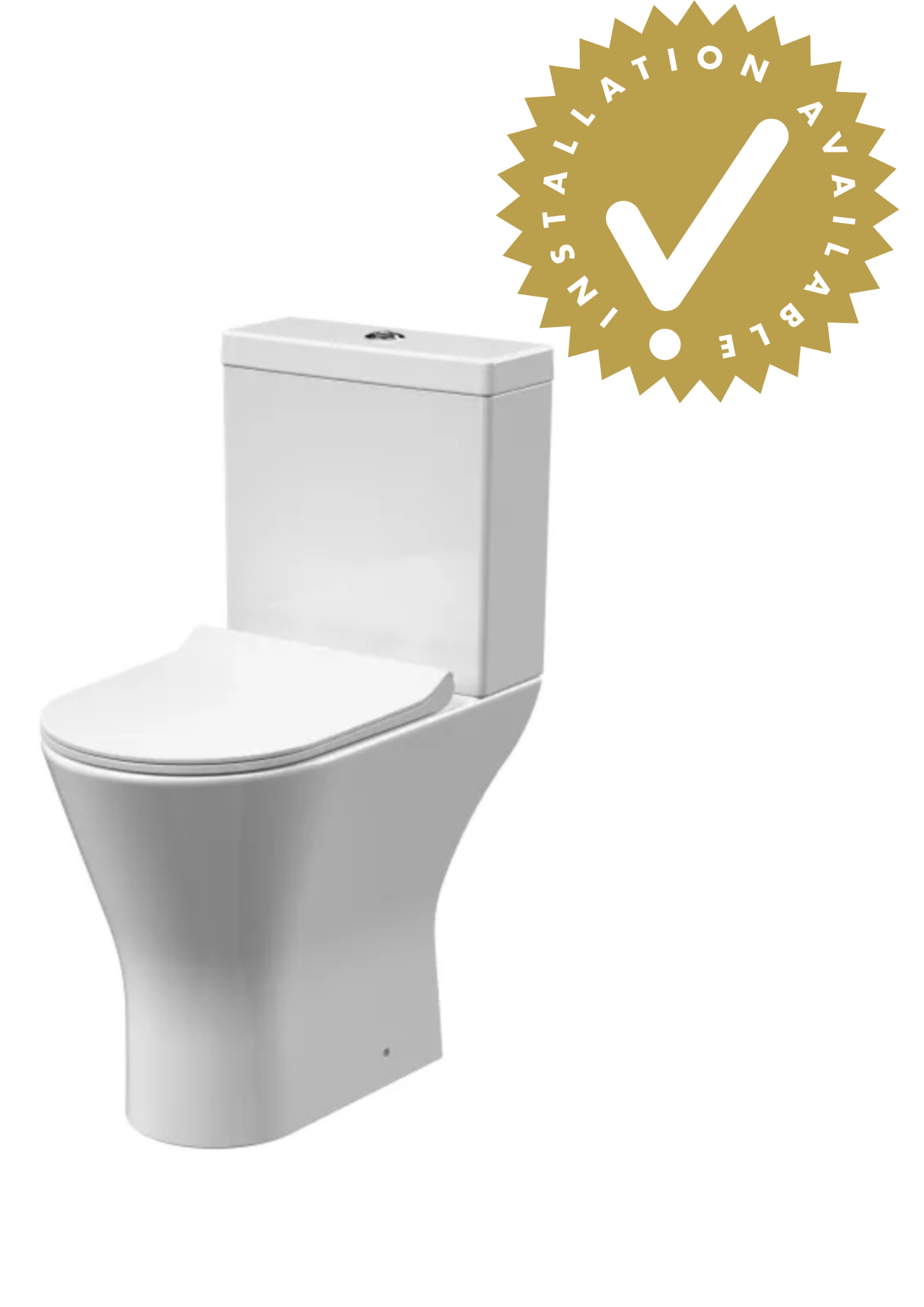 Freya Ceramics - Comfort Height Rimless Toilet Pan, Cistern & Seat