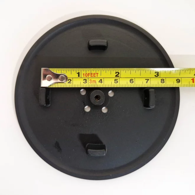 Matt Black 90mm Metal Shower Trap Cover