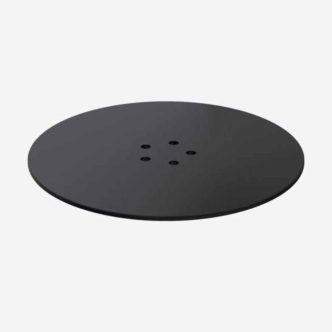 Matt Black 90mm Metal Shower Trap Cover