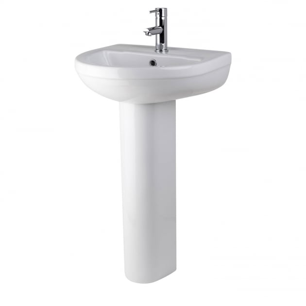 Harmony 500mm Basin 1 Tap Hole & Pedestal
