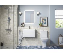 Bathroom Bundle | Cosmos 500mm Basin Unit & Rimless Close Coupled WC Pack - Matt White
