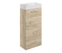 Bathroom Bundle | Volta 410mm F/S Basin Unit & C/C Toilet Pack - Oak