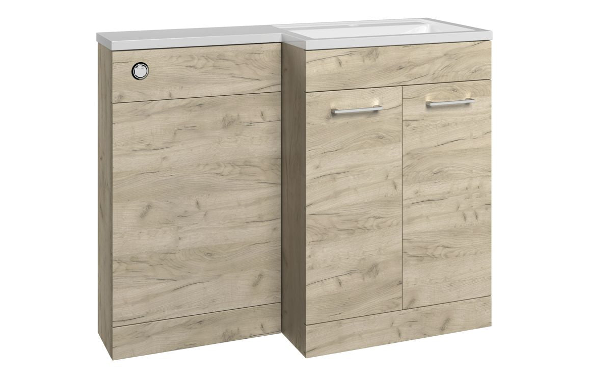 Bathroom Bundle | Venosa 1000mm Furniture & BTW WC Pack - Oak
