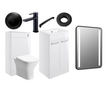 Bathroom Bundle | Volta 510mm F/S Furniture Pack w/Black Finishes