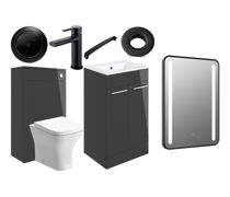 Bathroom Bundle | Volta 510mm F/S Furniture Pack w/Black Finishes